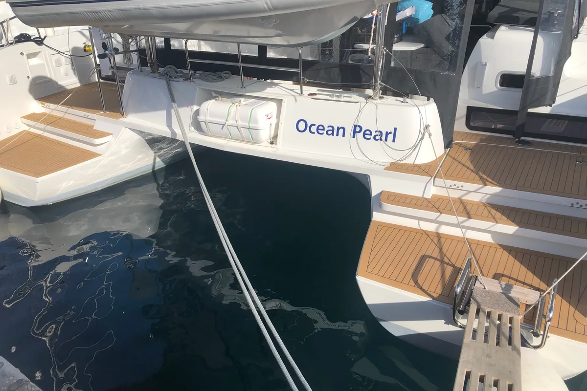 Ocean Pearl, a Lagoon 42 catamaran at Općina Rogoznica, Croatia