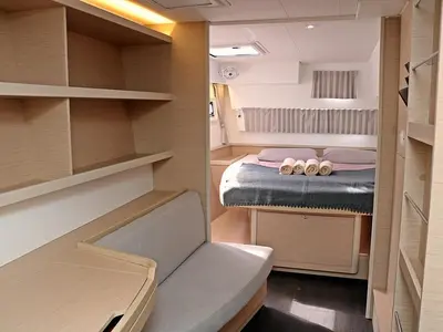 Cabin on Ocean Pearl, a Lagoon 42 catamaran at Rogoznica, Croatia