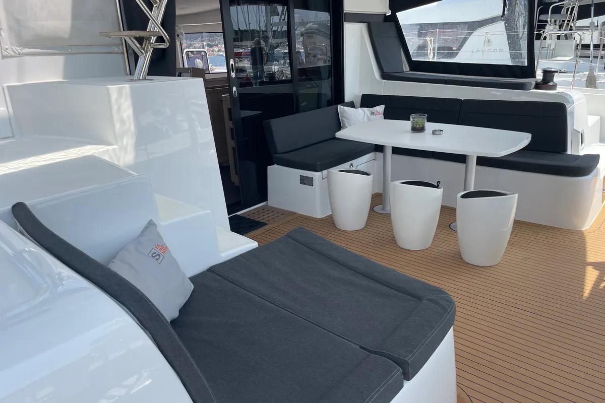 Ocean Pearl, a Lagoon 42 catamaran at Općina Rogoznica, Croatia