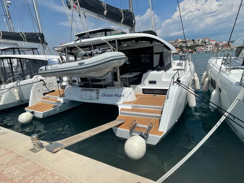 Ocean Pearl, a Lagoon 42 catamaran at Općina Rogoznica, Croatia