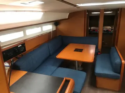 Alboran Jerez (Radazul), a Jeanneau Sun Odyssey 519 sailboat at El Rosario, Spain