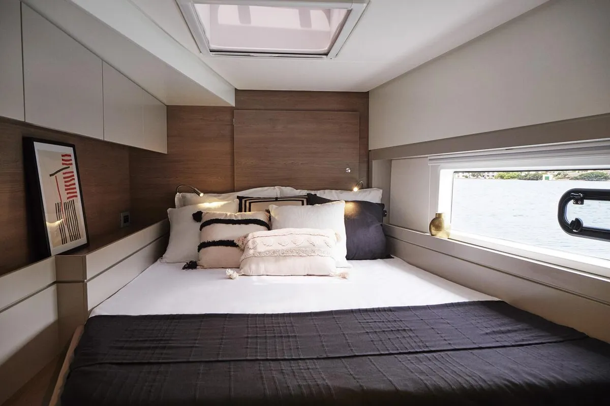 Cabin on Divine Destiny, a Bali 4.4 catamaran at Road Town, British Virgin Islands