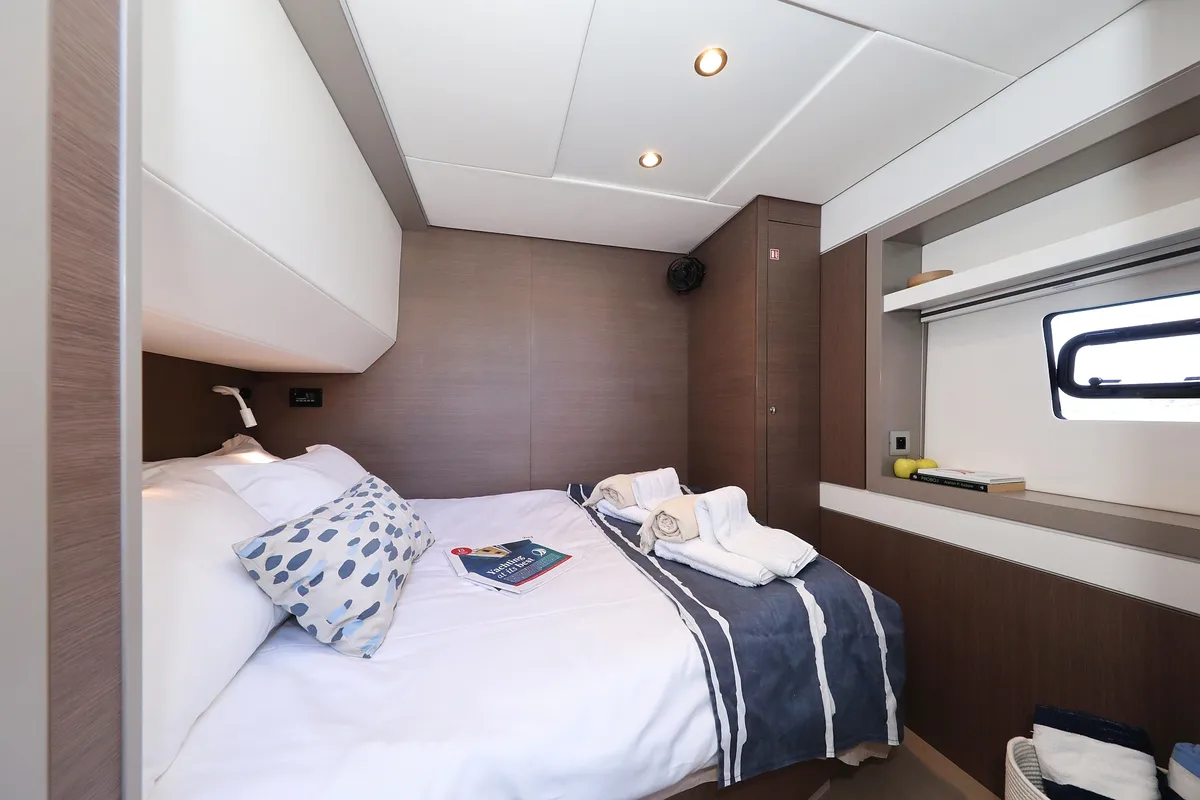 Cabin on EQ Horizon, a Bali 5.4 catamaran at Dubrovnik, Croatia
