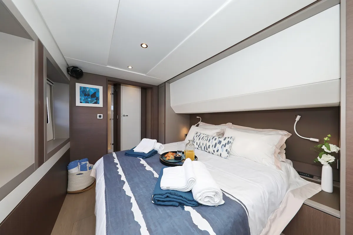 Cabin on EQ Horizon, a Bali 5.4 catamaran at Dubrovnik, Croatia