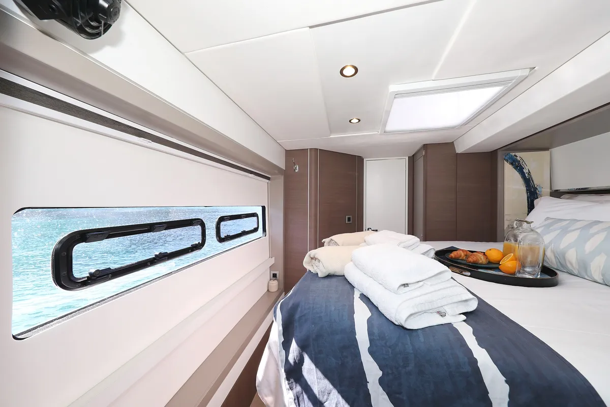 Cabin on EQ Horizon, a Bali 5.4 catamaran at Dubrovnik, Croatia