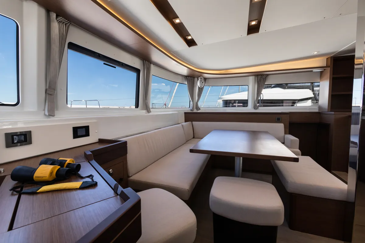 Salon of Carruba - Comfort Line, a Lagoon 46 catamaran at Tonnarella, Italy
