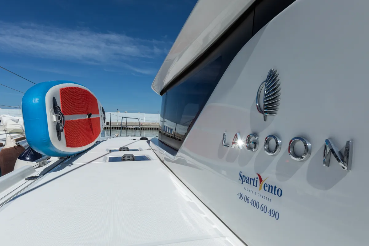 Carruba - Comfort Line, a Lagoon 46 catamaran at Tonnarella, Italy