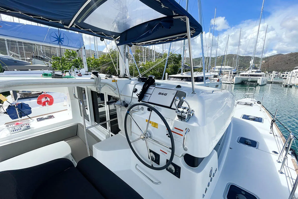 Maramor, a Lagoon 40 catamaran at Road Town, British Virgin Islands