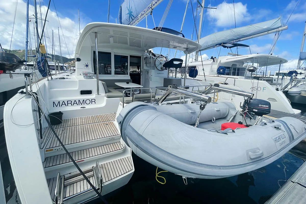 Maramor, a Lagoon 40 catamaran at Road Town, British Virgin Islands