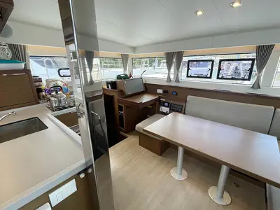 Galley of Maramor, a Lagoon 40 catamaran at Parham Town, British Virgin Islands