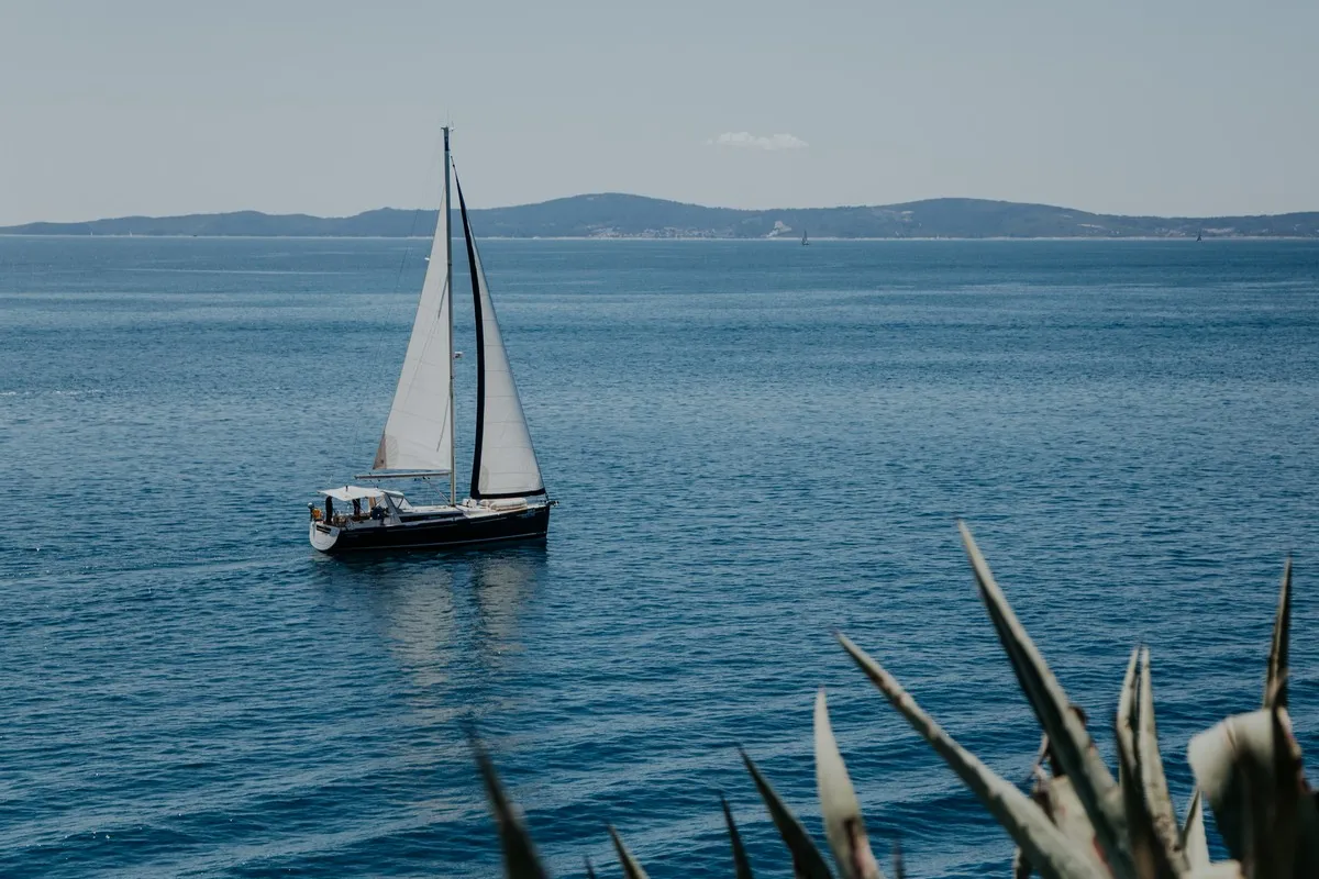 Exterior view of Gold One, a Beneteau Oceanis 48 sailboat at Split, Croatia
