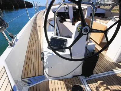 Galley of Calypso, a Jeanneau Sun Odyssey 440 sailboat at Volos Municipality, Greece