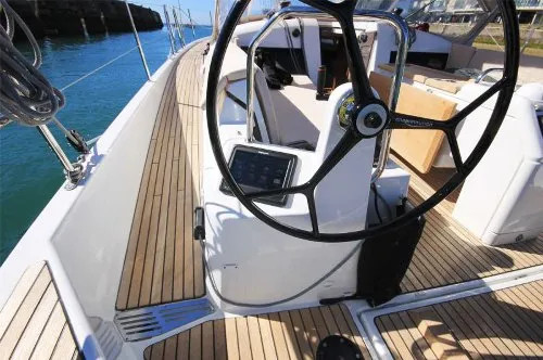 Galley of Calypso, a Jeanneau Sun Odyssey 440 sailboat at Volos Municipality, Greece
