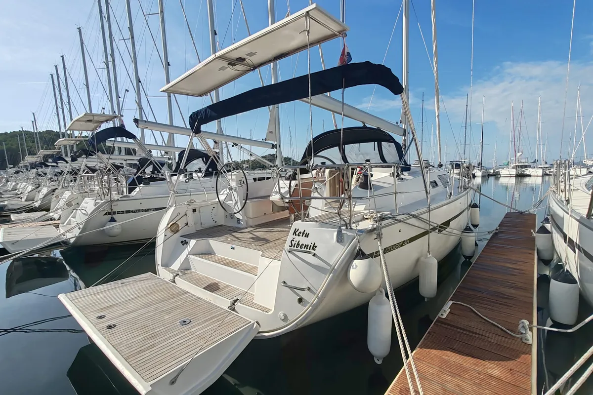 Salon of Ketu, a Bavaria Cruiser 46 sailboat at Općina Pakoštane, Croatia