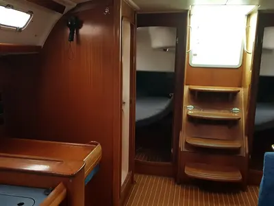 Cabin on Srna, a Bavaria 49 sailboat at Zadar, Croatia