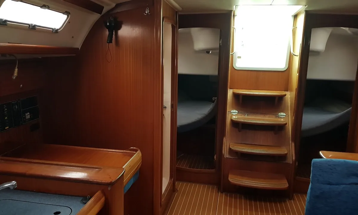 Cabin on Srna, a Bavaria 49 sailboat at Zadar, Croatia