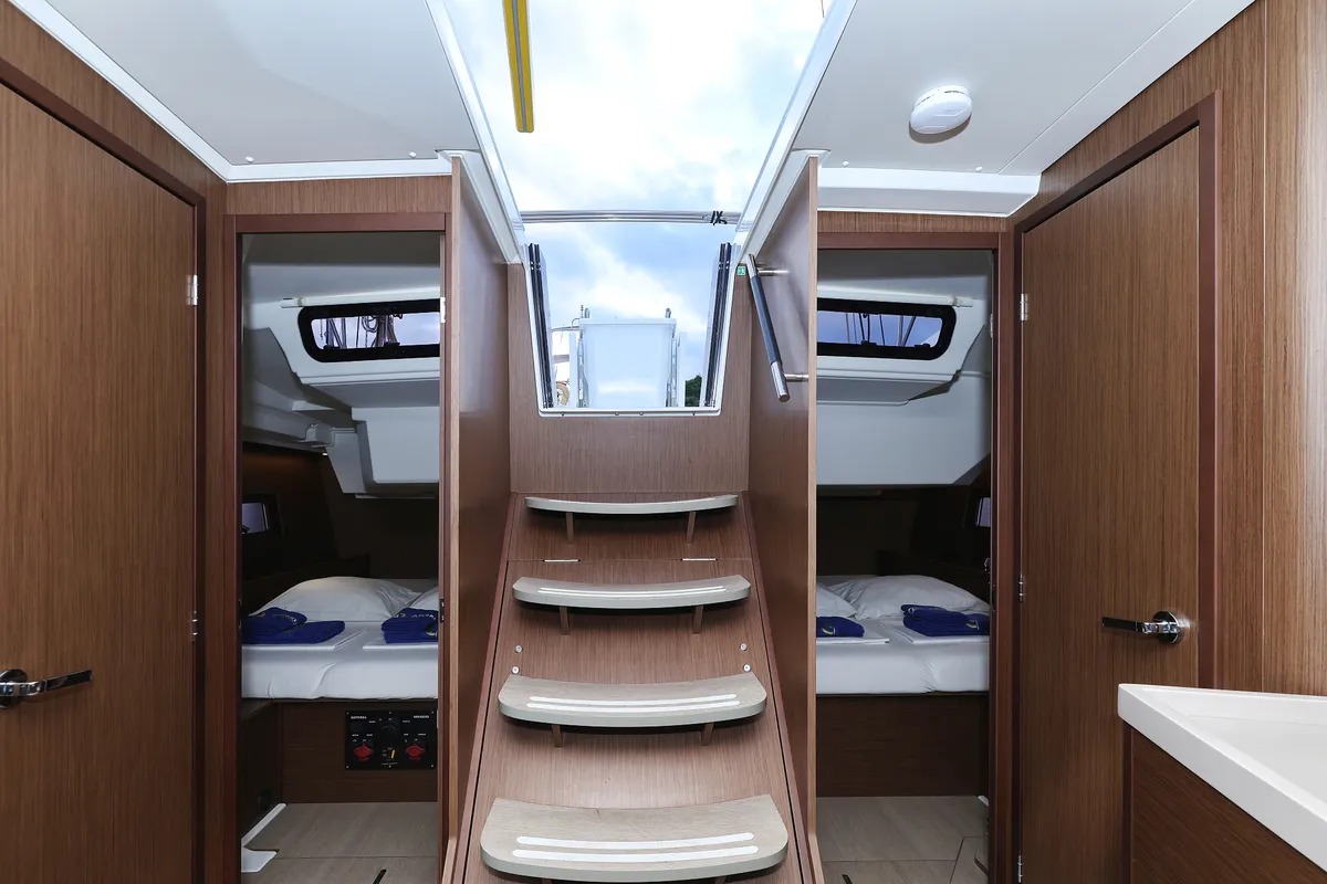Cabin on Zeppelin, a Beneteau Oceanis 46.1 sailboat at Primošten, Croatia