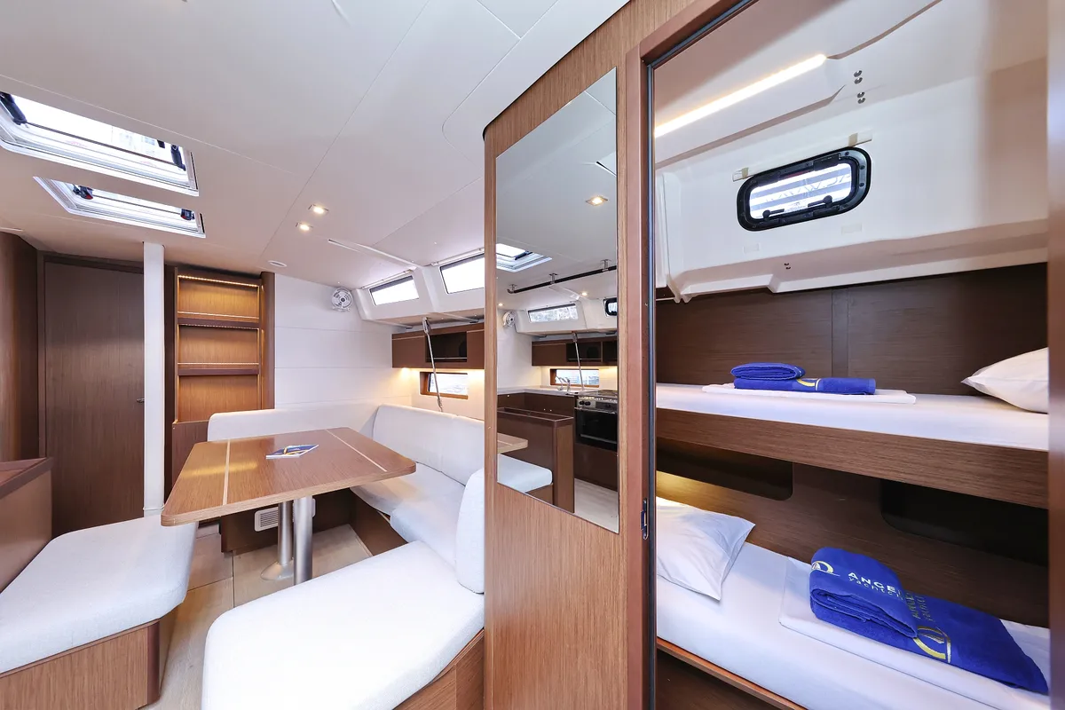 Cabin on Zeppelin, a Beneteau Oceanis 46.1 sailboat at Primošten, Croatia