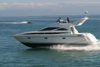 Bloody Mary, a Voyage 420ST motorboat at es Jonquet, Spain