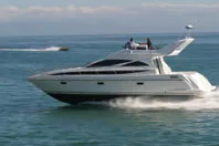 Bloody Mary, a Voyage 420ST motorboat at es Jonquet, Spain