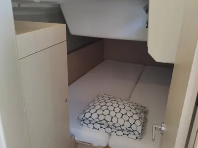 Cabin on Lukas, a Beneteau Oceanis 38.1 sailboat at Općina Rogoznica, Croatia