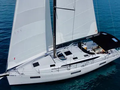 Deck of A'more, a Elan Impression 45 sailboat at Pirovac, Croatia