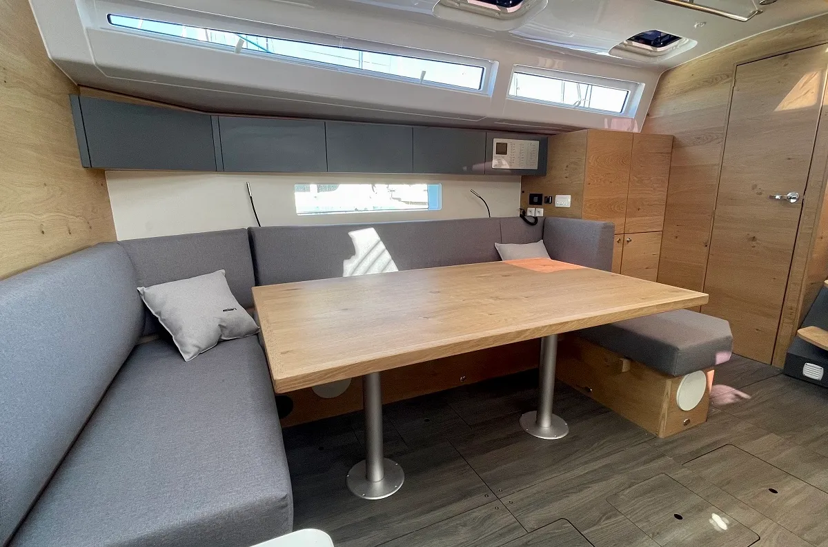 Salon of A'more, a Elan Impression 45 sailboat at Pirovac, Croatia