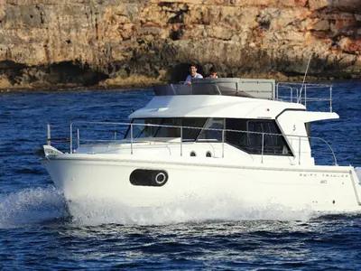 Anna Rosa, a Beneteau Swift Trawler 30 Fly motor yacht at Punat, Croatia