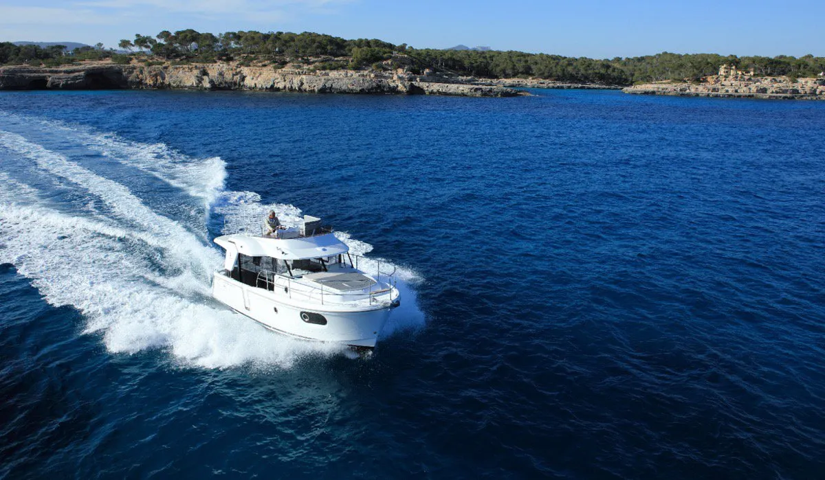 Anna Rosa, a Beneteau Swift Trawler 30 Fly motor yacht at Punat, Croatia