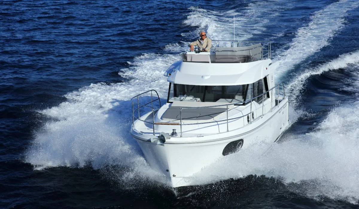 Anna Rosa, a Beneteau Swift Trawler 30 Fly motor yacht at Punat, Croatia