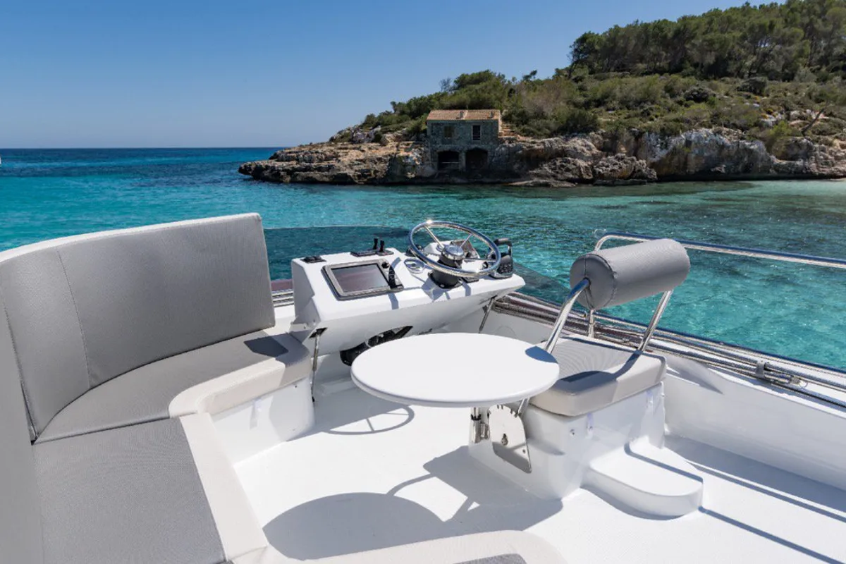 Anna Rosa, a Beneteau Swift Trawler 30 Fly motor yacht at Punat, Croatia