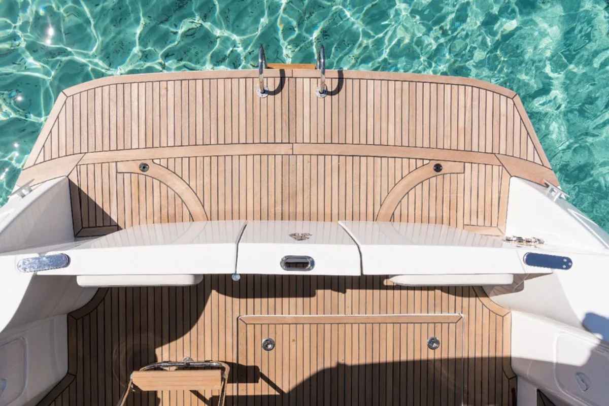 Anna Rosa, a Beneteau Swift Trawler 30 Fly motor yacht at Punat, Croatia