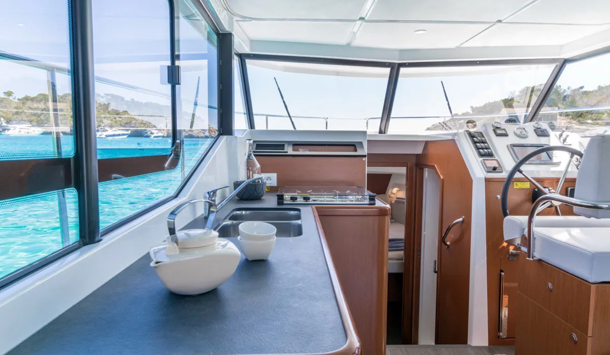 Anna Rosa, a Beneteau Swift Trawler 30 Fly motor yacht at Punat, Croatia