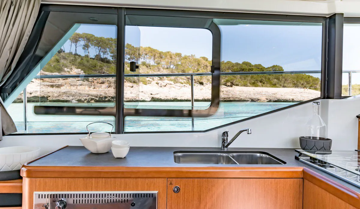 Anna Rosa, a Beneteau Swift Trawler 30 Fly motor yacht at Punat, Croatia