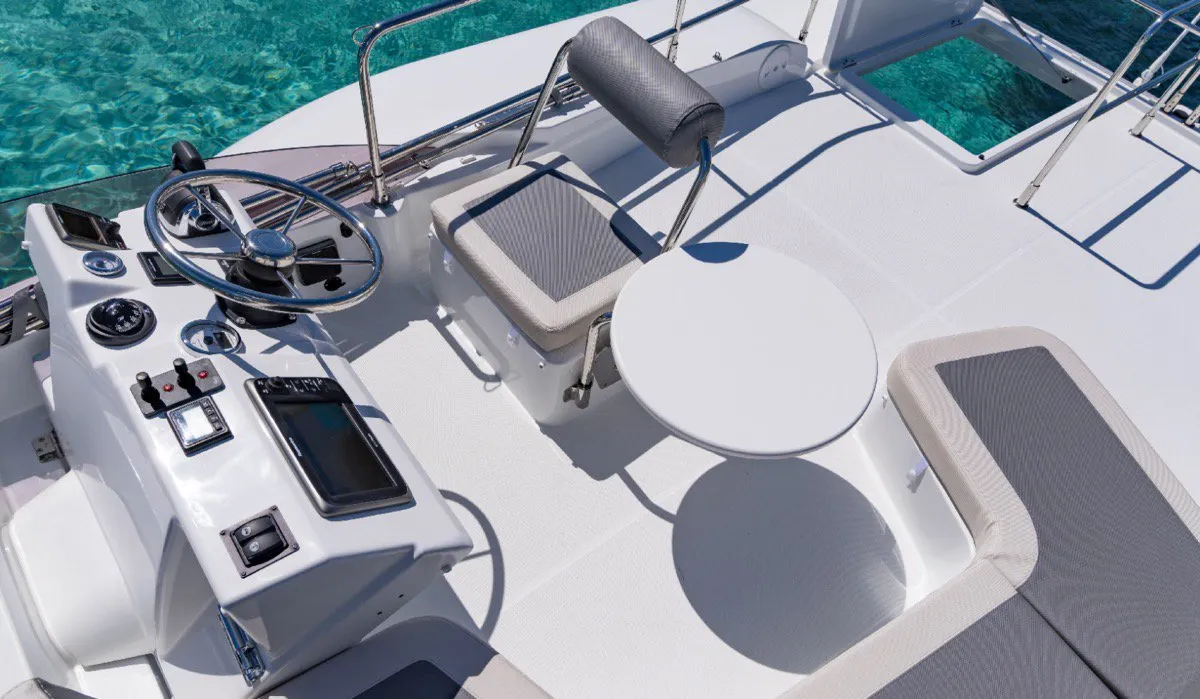 Anna Rosa, a Beneteau Swift Trawler 30 Fly motor yacht at Punat, Croatia
