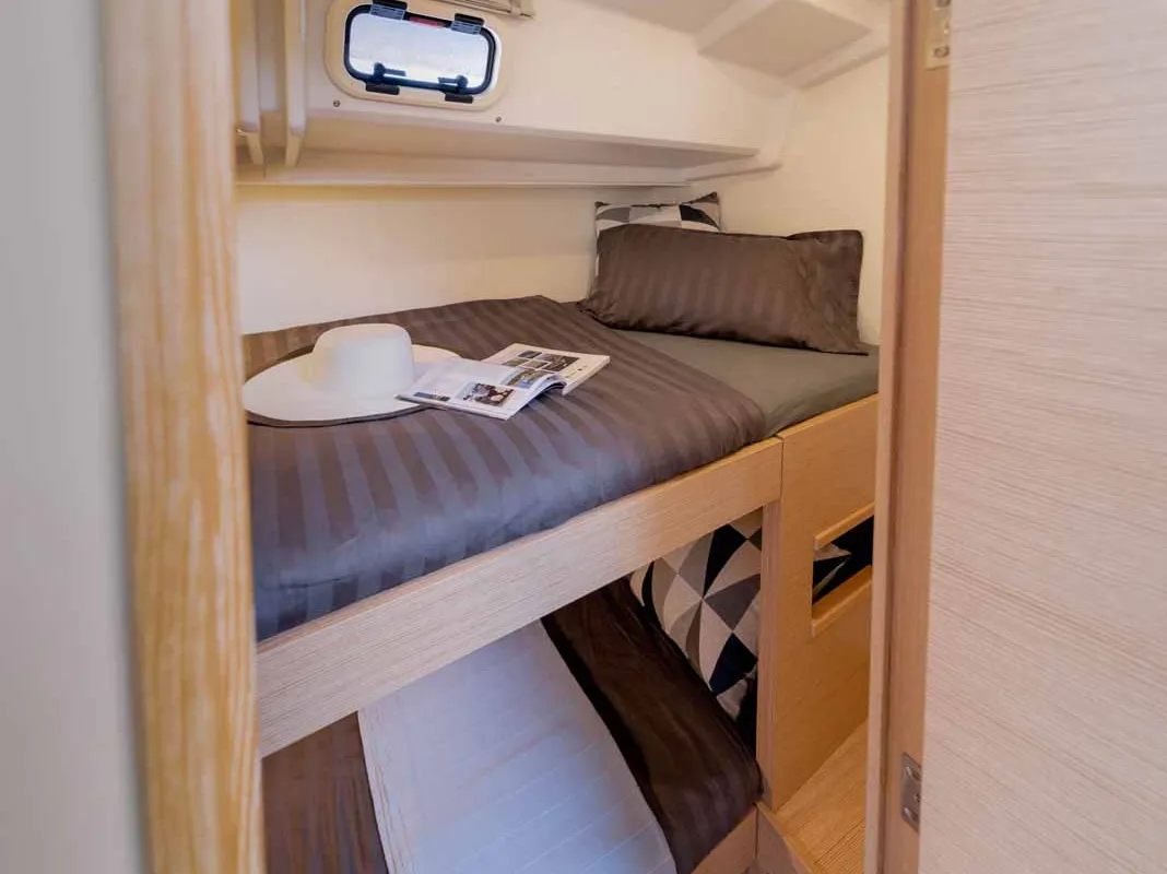 Cabin on Mare Morea, a Hanse 460 sailboat at Grad Šibenik, Croatia