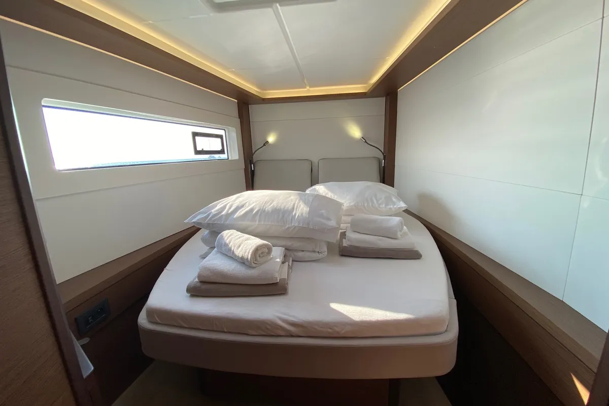 Cabin on Tatry, a Lagoon 46 OW catamaran at Grad Kaštela, Croatia