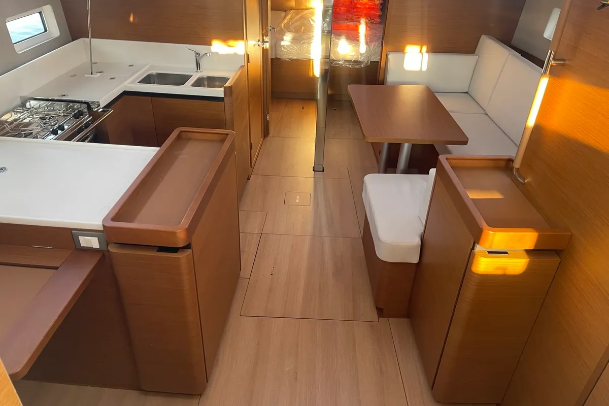 Salon of Virginia, a Jeanneau Sun Odyssey 440 sailboat at Volos Municipality, Greece