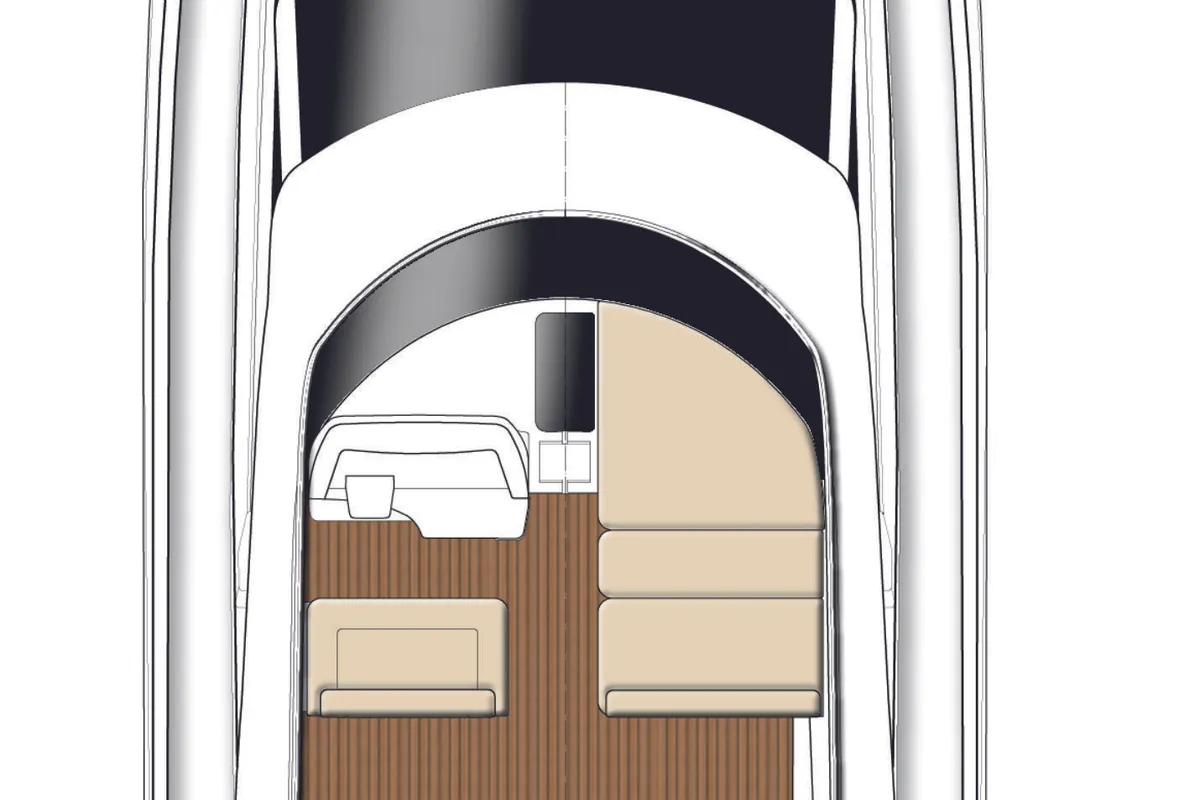 Lana, a Bavaria Virtess 420 Fly motor yacht at Grad Trogir, Croatia