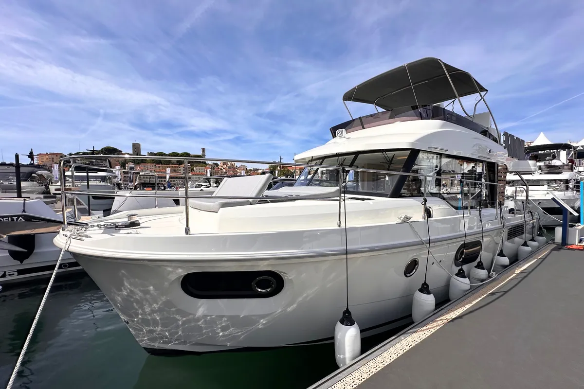Exterior view of AELIA, a Beneteau Swift Trawler 41 motor yacht at Split, Croatia