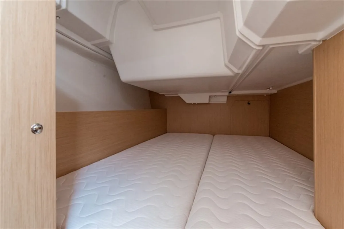 Cabin on Majano, a Beneteau Oceanis 38.1 sailboat at Split, Croatia