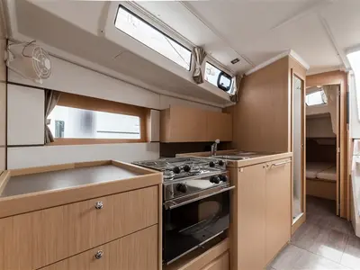 Galley of Majano, a Beneteau Oceanis 38.1 sailboat at Split, Croatia