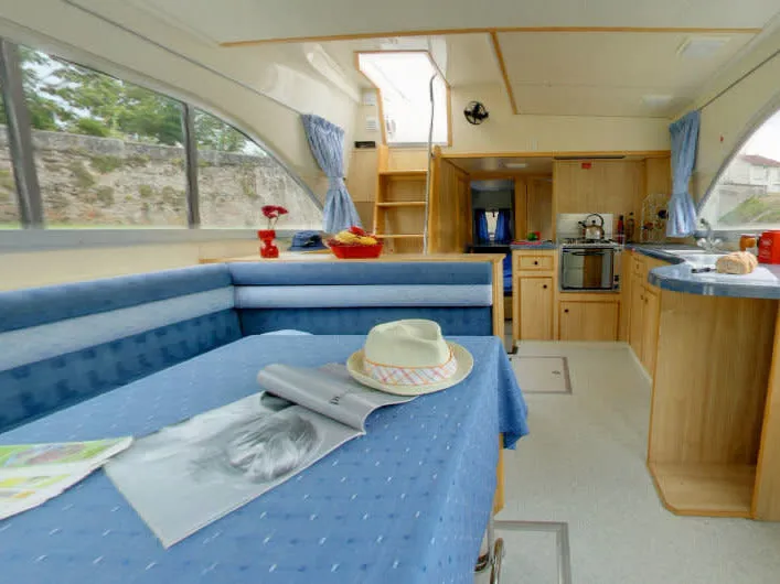 Salon of Tango - Comfort 10, a Cygnet Tango motorboat at Castelnaudary, France