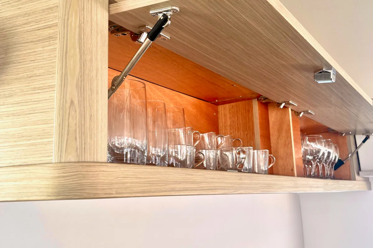Galley of Bendmill, a Lagoon 42 catamaran at Grad Kaštela, Croatia