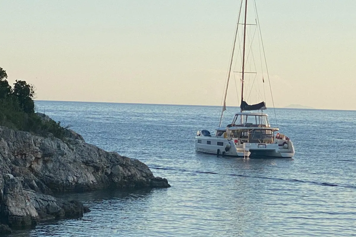 Chill Out, a Lagoon 46 OW catamaran at Općina Rogoznica, Croatia