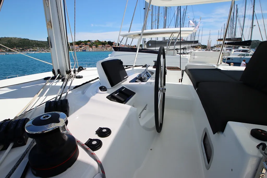 Chill Out, a Lagoon 46 OW catamaran at Općina Rogoznica, Croatia