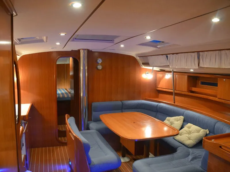 Salon of Asia, a Dufour 455 sailboat at Ragusa, Italy