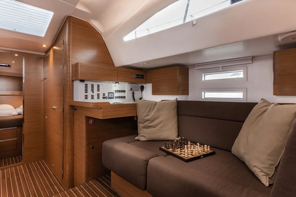 Cabin on Biondi, a Elan Impression 50 sailboat at Grad Kaštela, Croatia