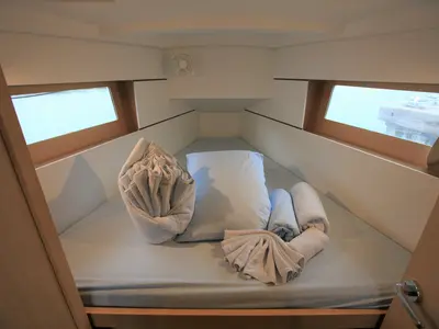 Cabin on Big Blue, a Beneteau Oceanis 35.1 sailboat at Road Town, British Virgin Islands