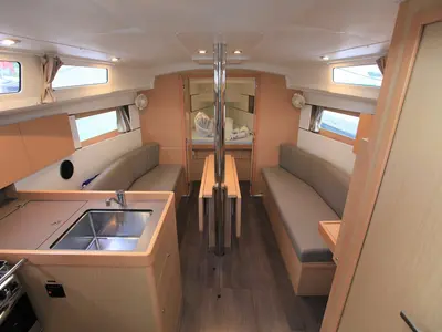 Salon of Big Blue, a Beneteau Oceanis 35.1 sailboat at Road Town, British Virgin Islands